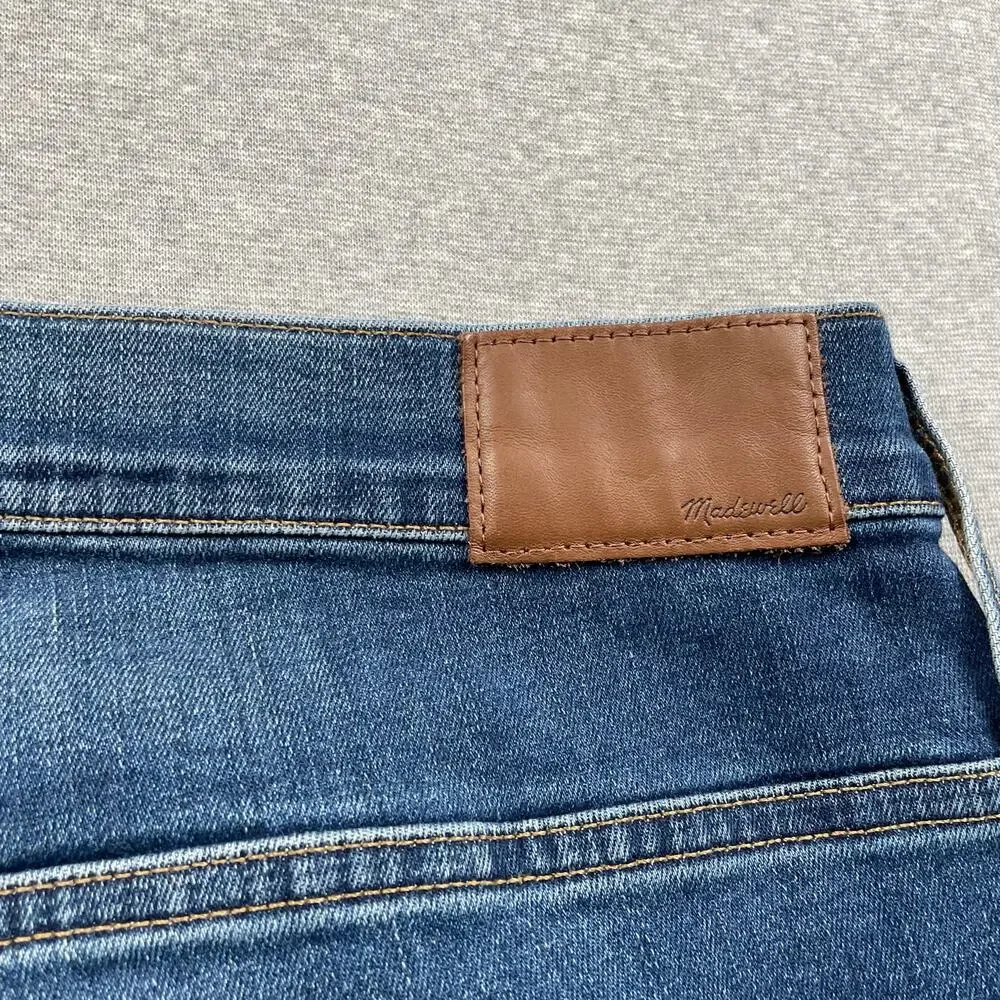 Madewell Jeans Womens 37 Blue Skinny Roadtripper High Rise Stretch Medium Wash
